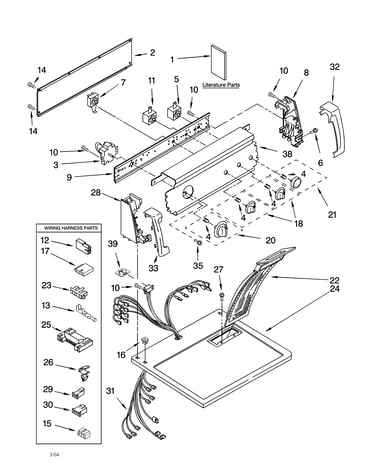 Top and console parts