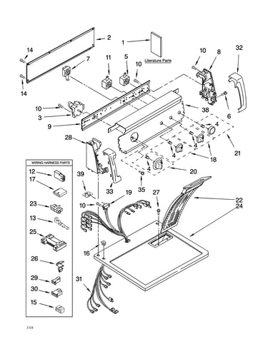 Top and console parts