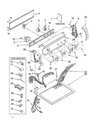 Top and console parts