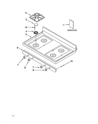 Cooktop parts