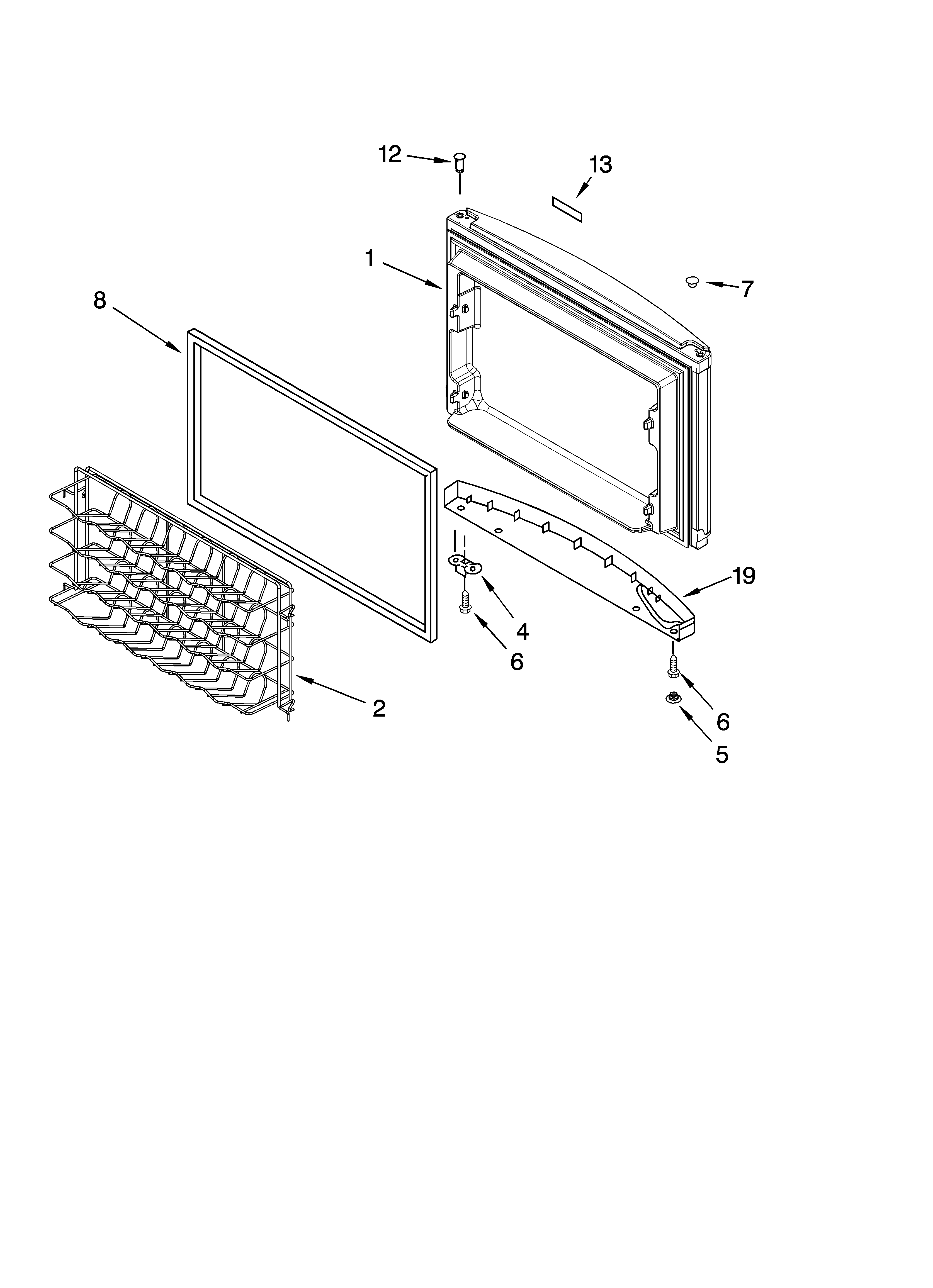 Top door parts, optional parts
