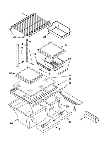Shelf parts