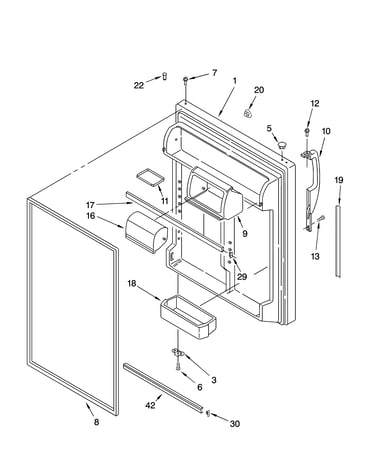 Refrigerator door parts