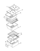 Refrigerator shelf parts