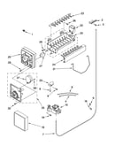 Icemaker parts, parts not illustrated