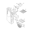 Kenmore 10653334300 freezer liner parts diagram