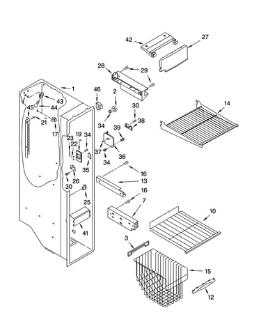 Freezer liner parts
