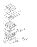 Refrigerator shelf parts