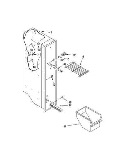Freezer liner parts