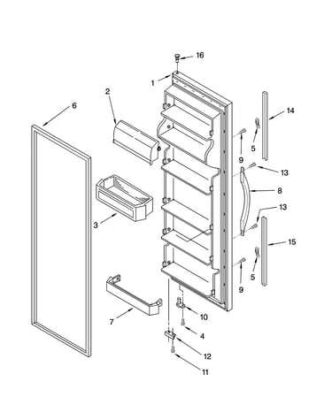Refrigerator door parts