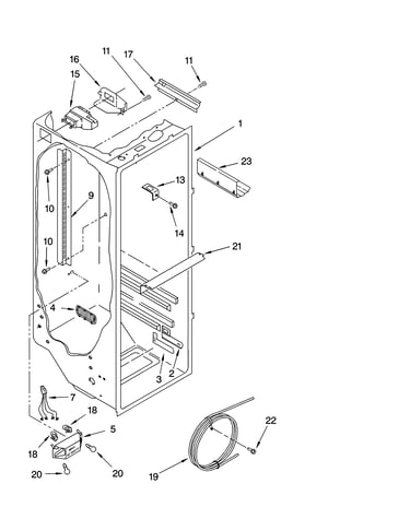 Refrigerator liner parts