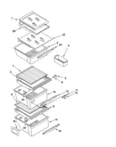 Refrigerator shelf parts