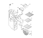 Kenmore 10653644300 freezer liner parts diagram