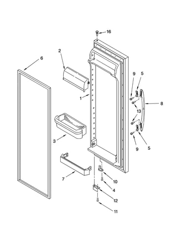 Refrigerator door parts