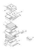 Refrigerator shelf parts