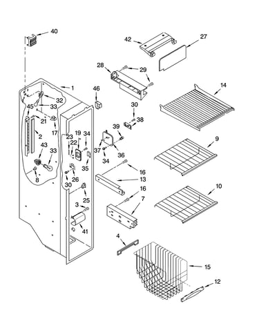 Freezer liner parts