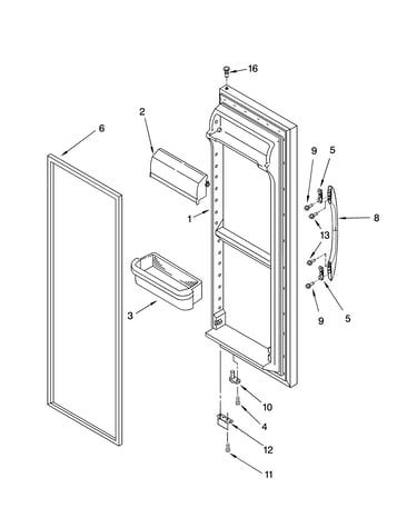 Refrigerator door parts