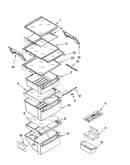 Refrigerator shelf parts
