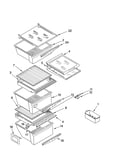 Refrigerator shelf parts