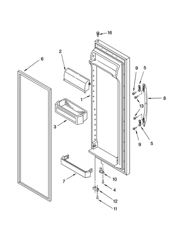 Refrigerator door parts