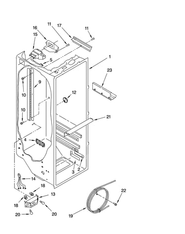 Refrigerator liner parts