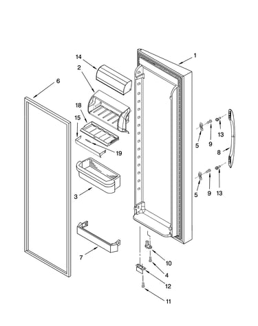 Refrigerator door parts