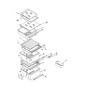 Kenmore 10654683300 refrigerator shelf parts diagram
