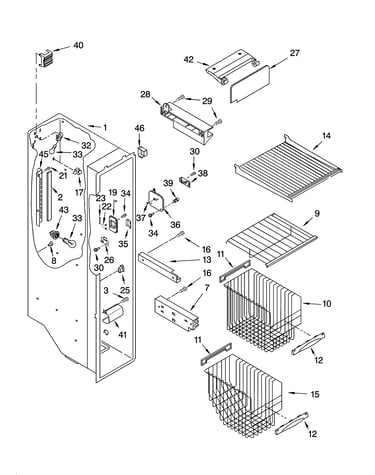Freezer liner parts