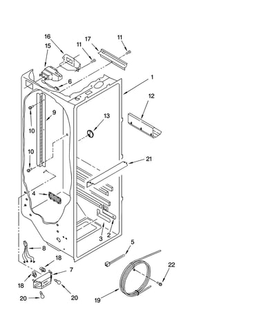 Refrigerator liner parts