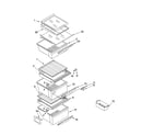 Kenmore 10655532400 refrigerator shelf parts diagram
