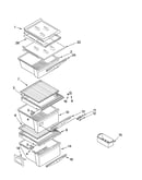 Refrigerator shelf parts