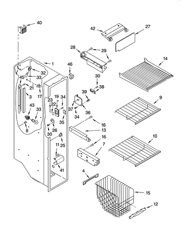 Freezer liner parts