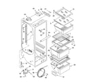 Kenmore 10655542400 refrigerator liner parts diagram