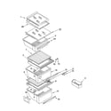 Kenmore 10656564400 refrigerator shelf parts diagram
