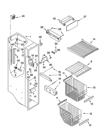 Freezer liner parts