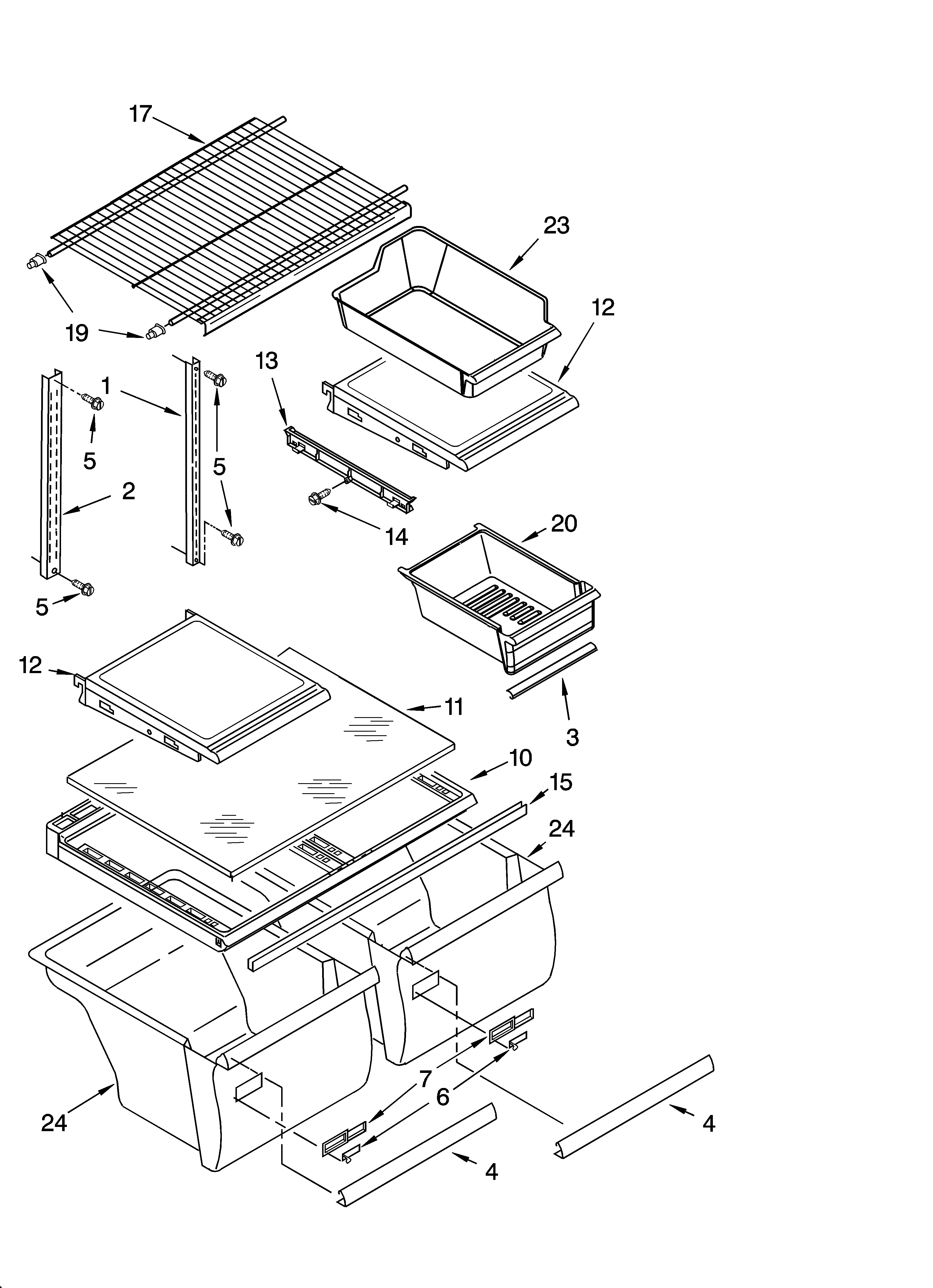Shelf parts