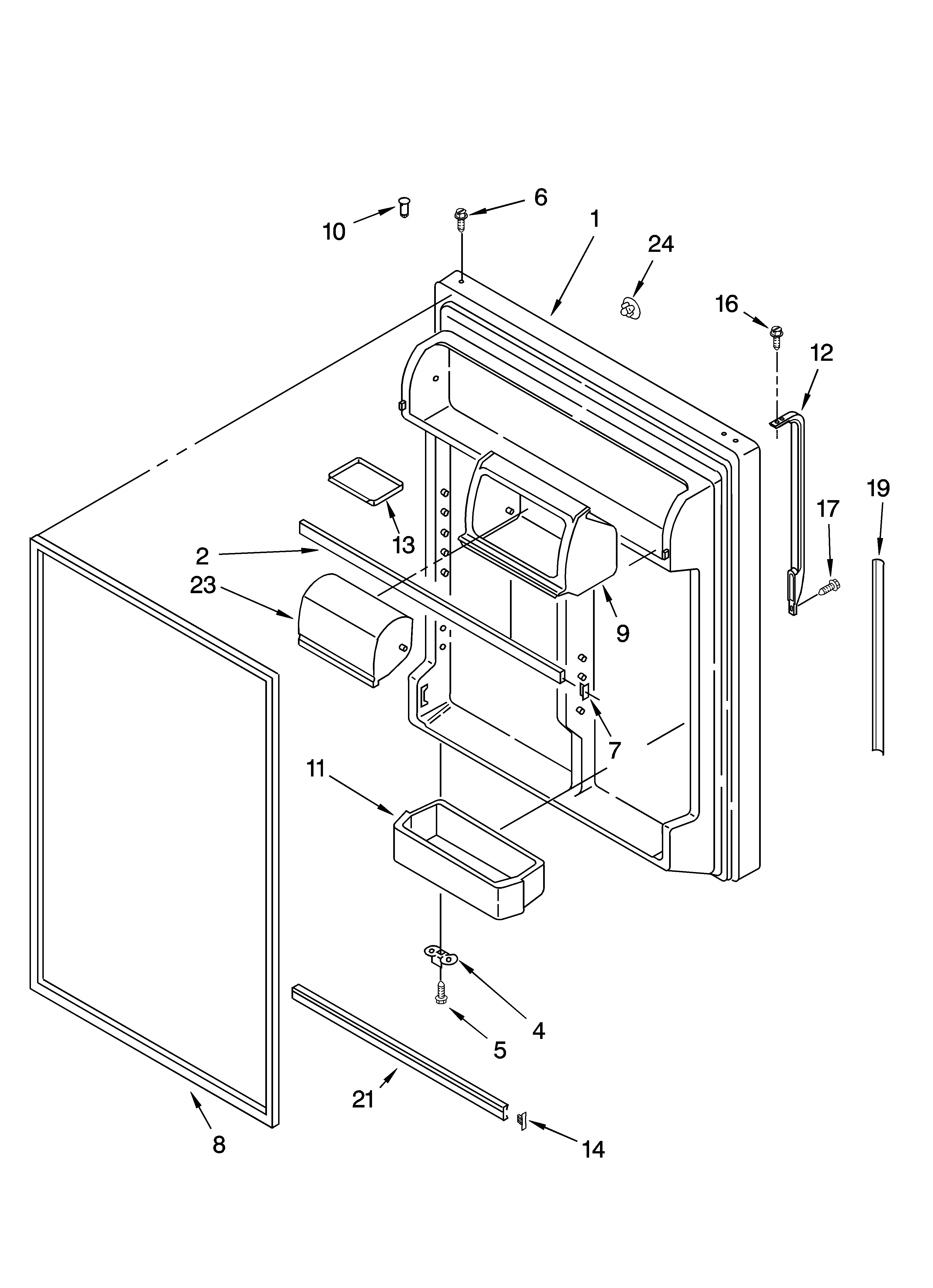 Refrigerator door parts