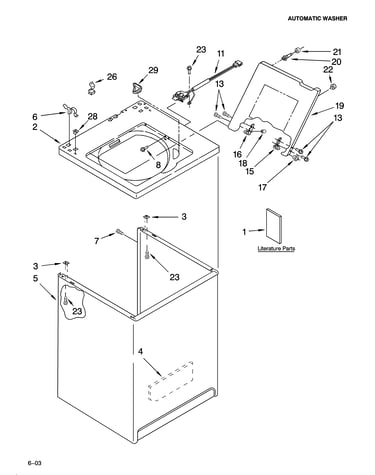 Top and cabinet parts