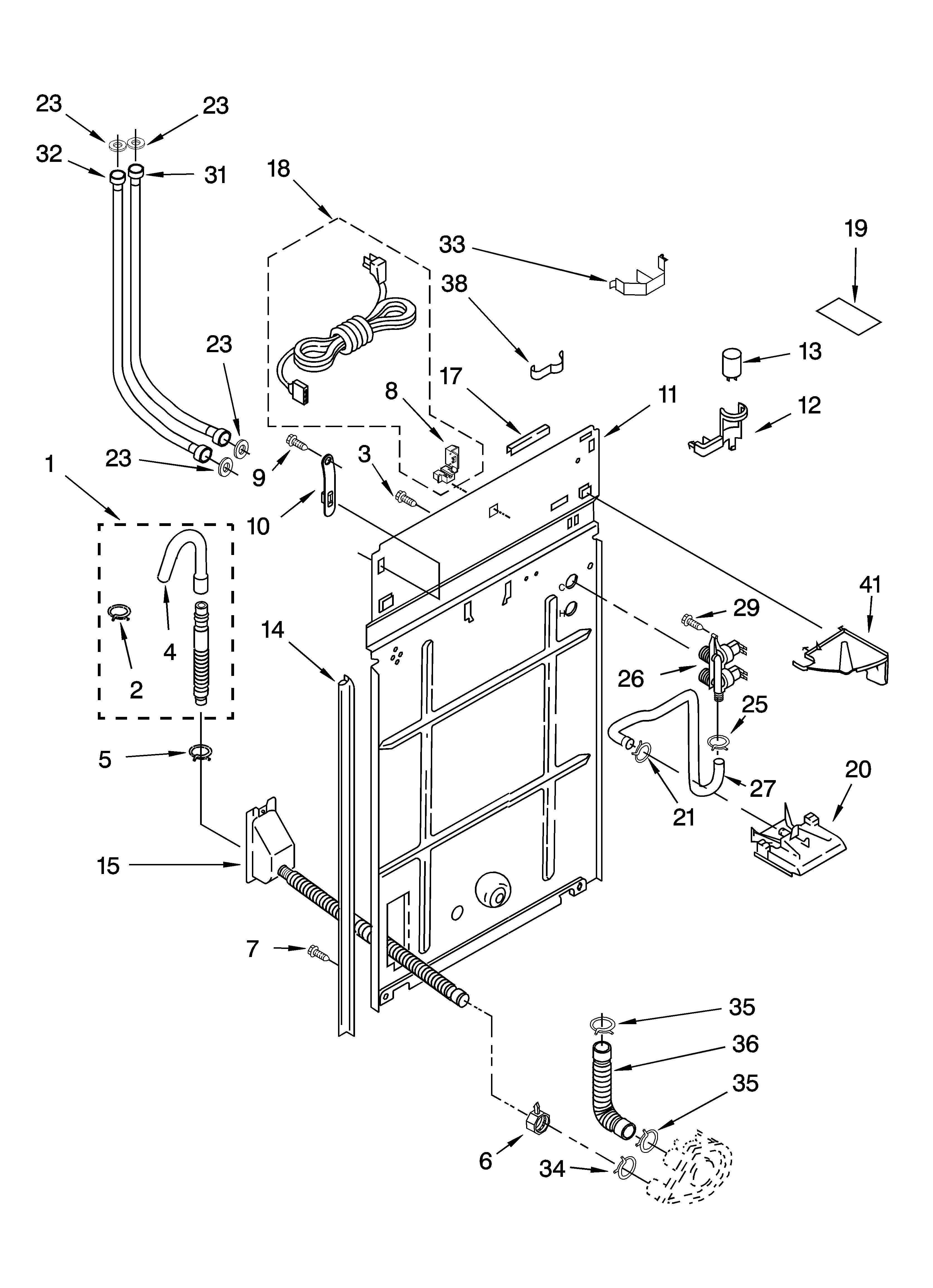 Rear panel parts