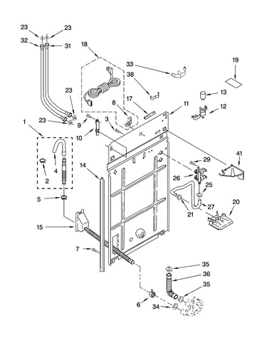 Rear panel parts