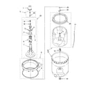 Kenmore 11024894300 agitator, basket and tub parts diagram