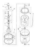 Agitator, basket and tub parts