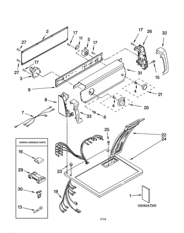 Top and console parts