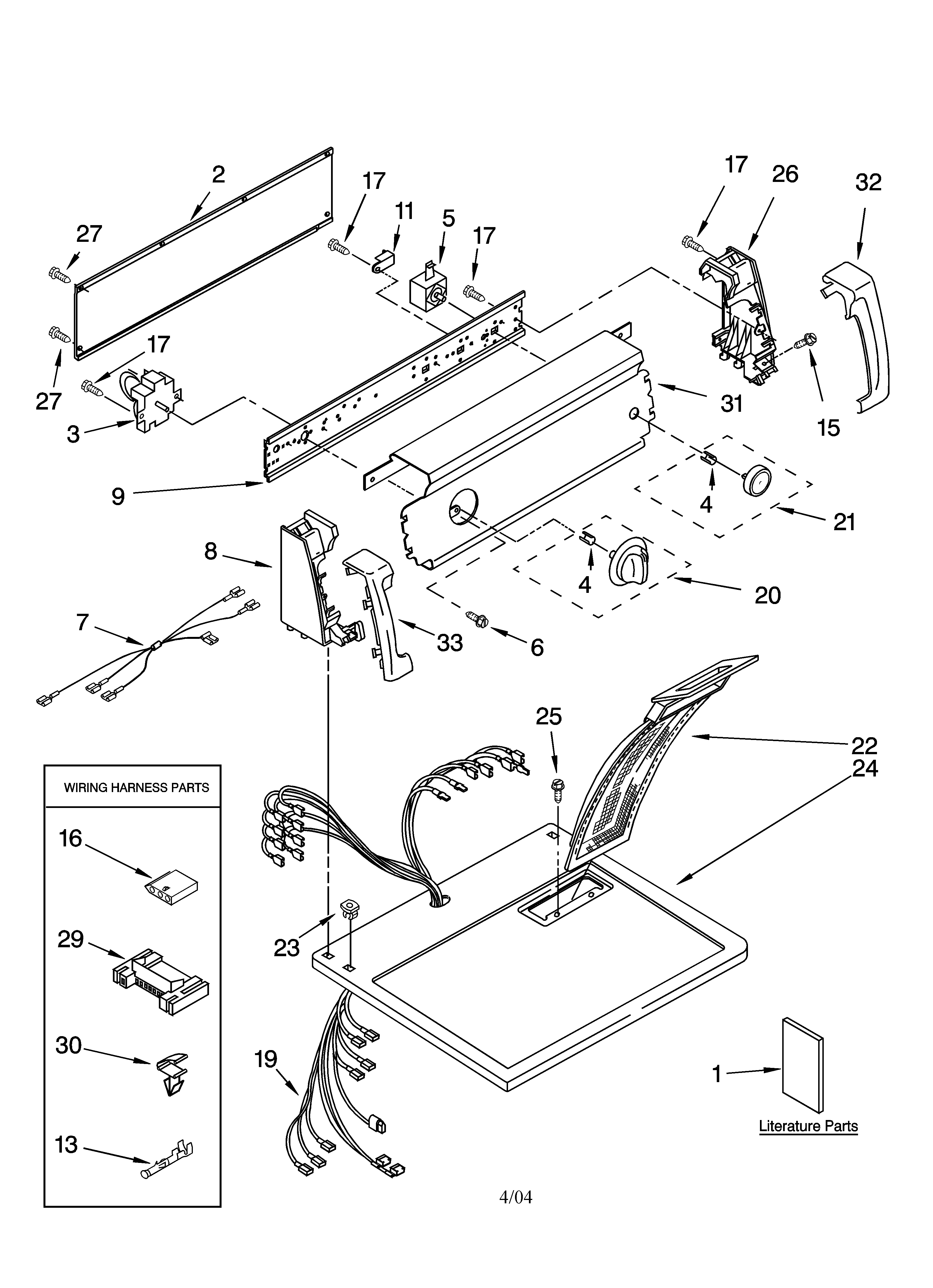 Top and console parts
