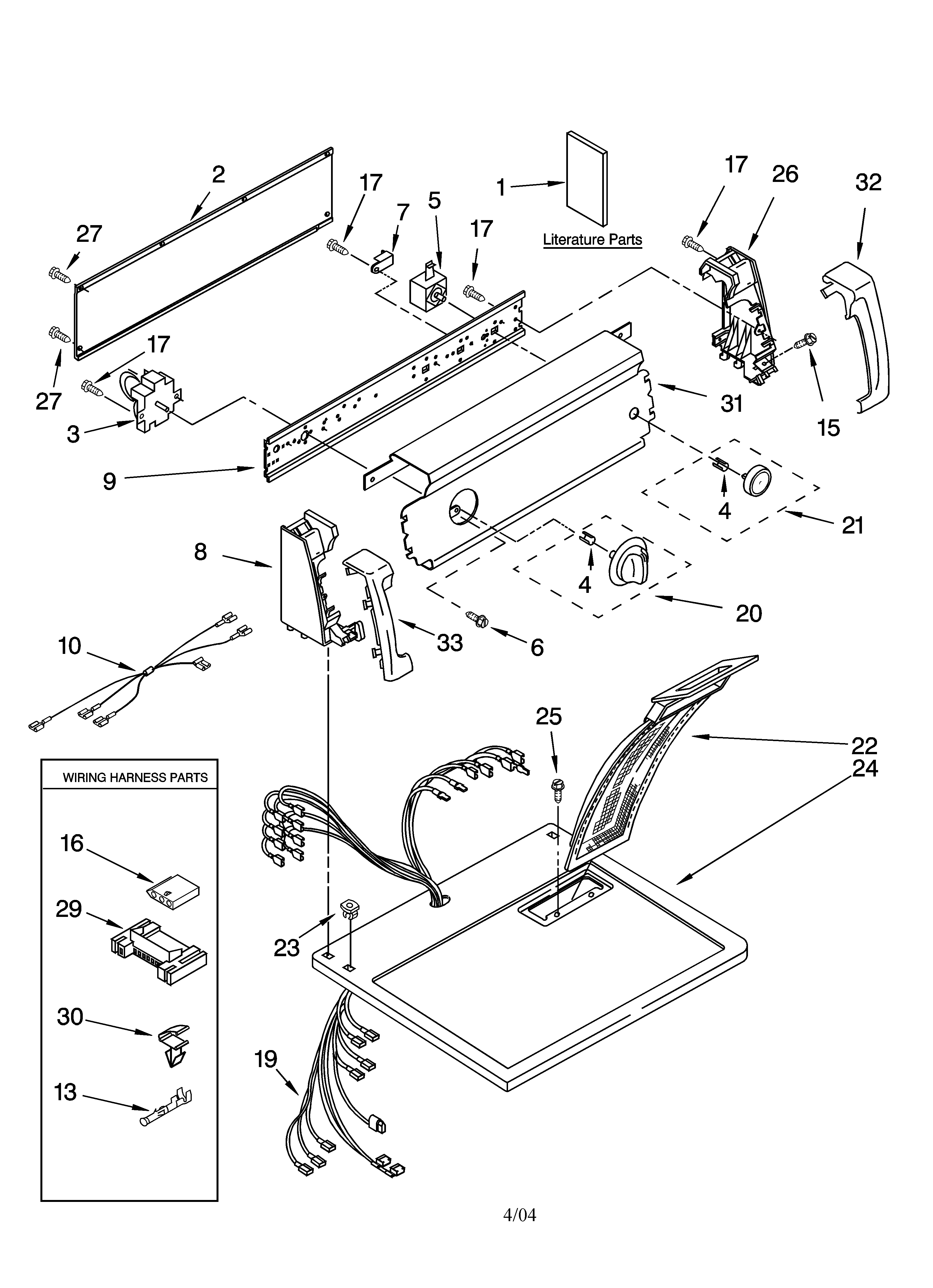 Top and console parts