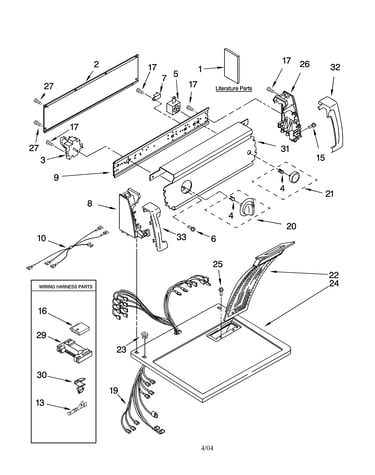 Top and console parts