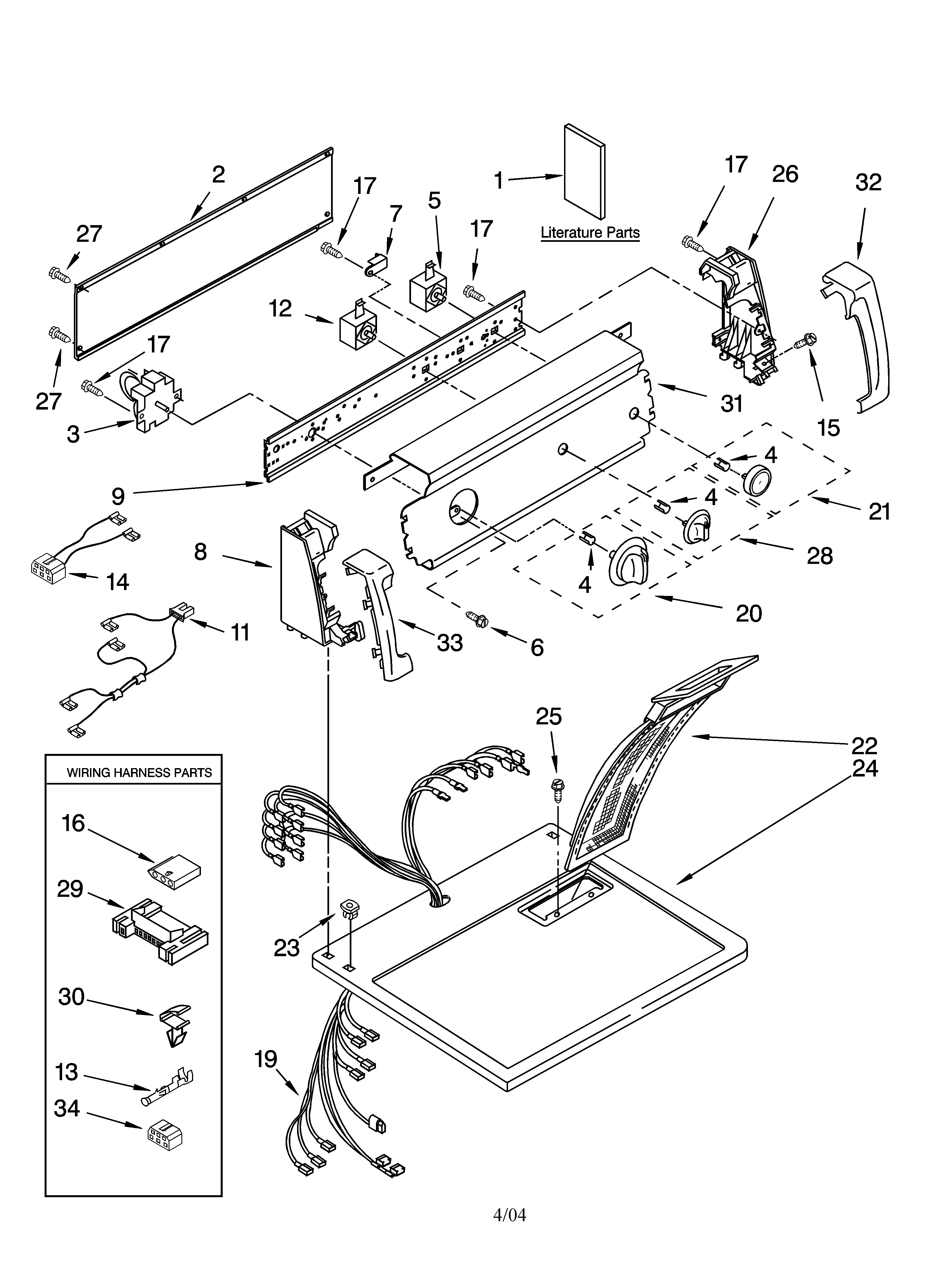 Top and console parts