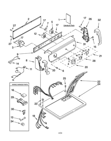 Top and console parts