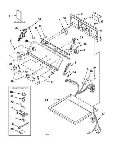 Top and console parts