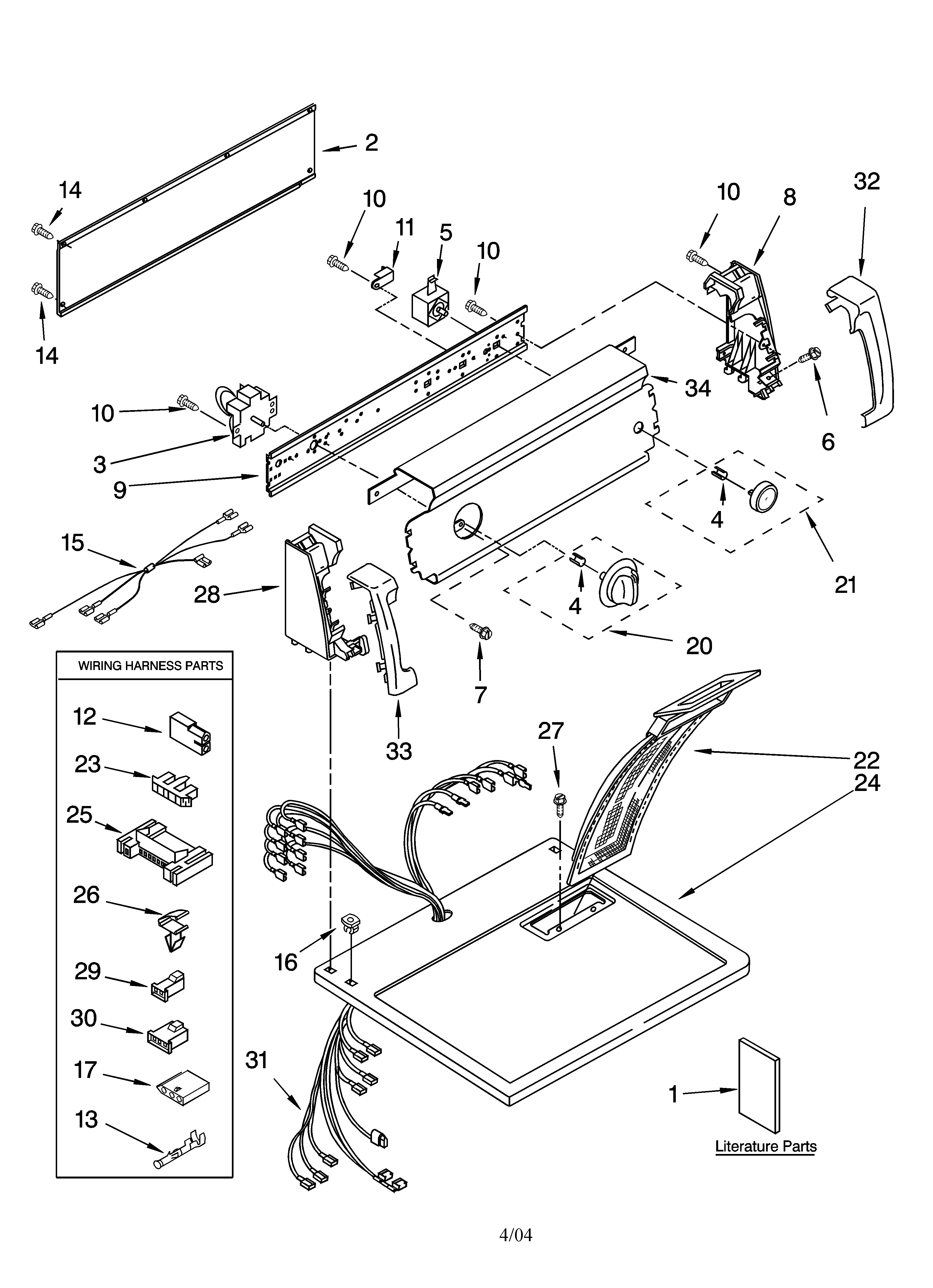 Top and console parts